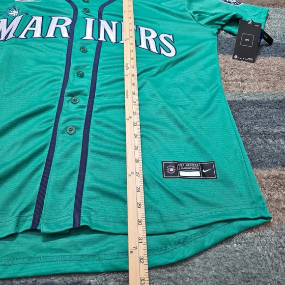 Ichiro Suzuki Mariners #51 Nike Throwback Teal Jersey NWT Adult Size XL - Picture 9 of 10
